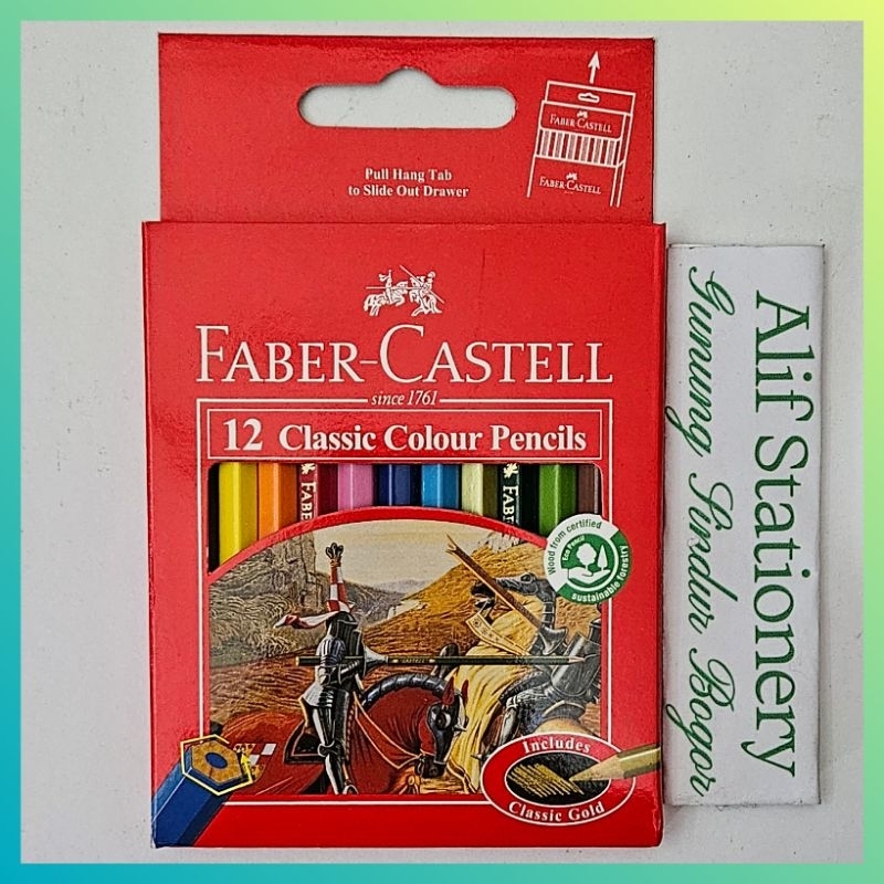 

Pensil Warna Faber Castell 12 Classic Colour Pencils Pendek