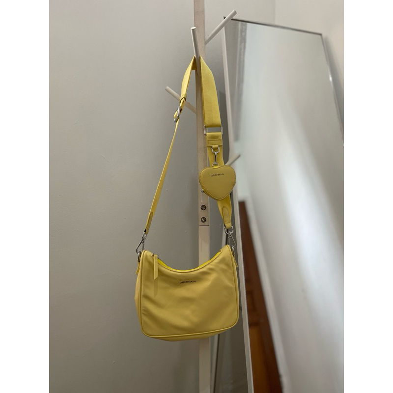 Preloved Tas Obermain LOVEY BESS Yellow Original 100%