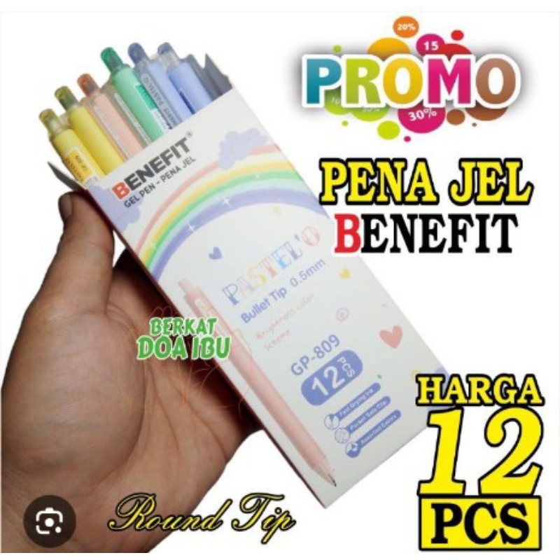 

pen gell benefit pastel o