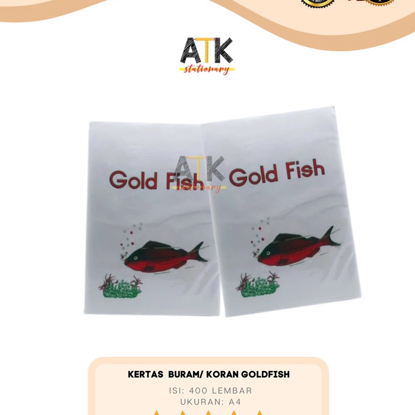 

Pilihan Kes Buram A4 Goldfish Kes Koran atk