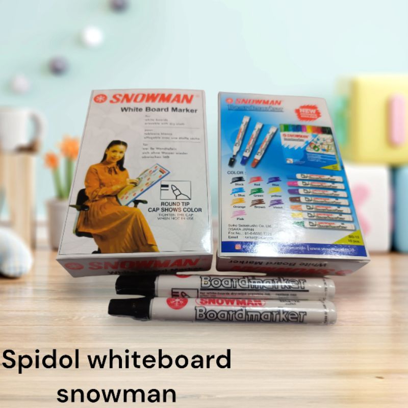 

spidol whiteboard snowman hitam(BISA DIHAPUS) harga 1 buah