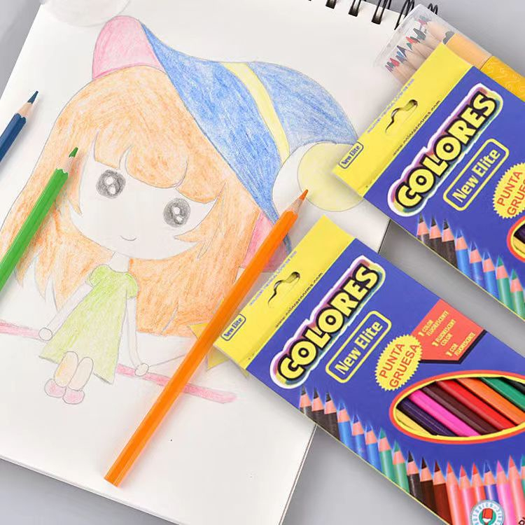

Pensil Warna Pensil Warna 12 Pensil Warna/ Warna Superior Quality/ Color Pencils Mate /Warna cerah