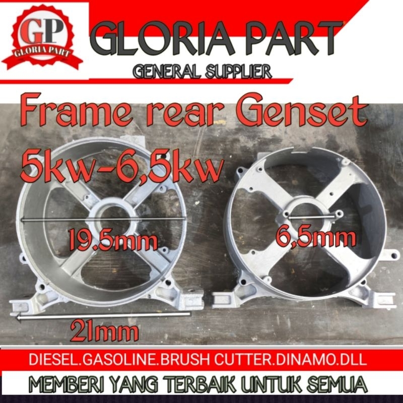 Genset Bensin 5000Watt - 6500Watt (FRAME REAR)