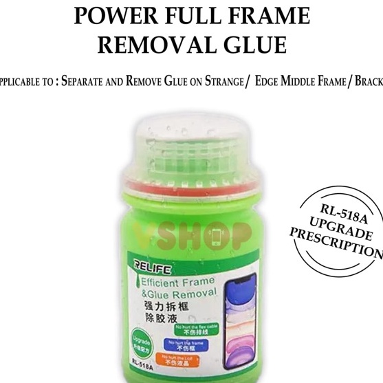 

SPECIAL CAIRAN PENGHANCUR LEM RELIFE RL518A FRAME REMOVAL GLUE 25ML