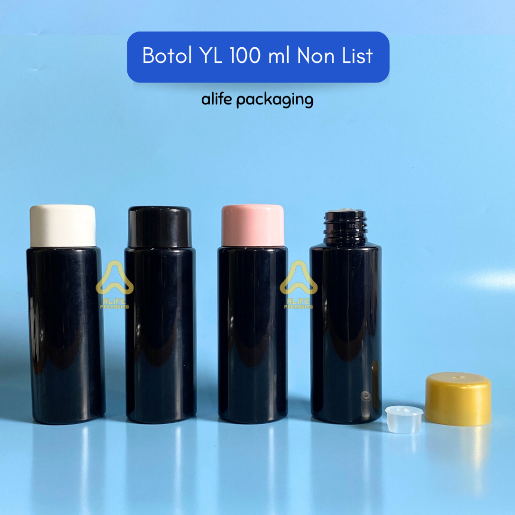 Botol Yardley 100 | Botol 100 ml | Botol Hitam Tutup Polos
