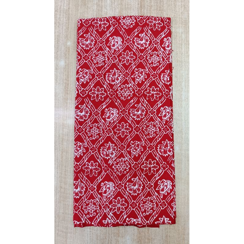 Kain batik Cap Batik Sidomukti batik Handmade merah
