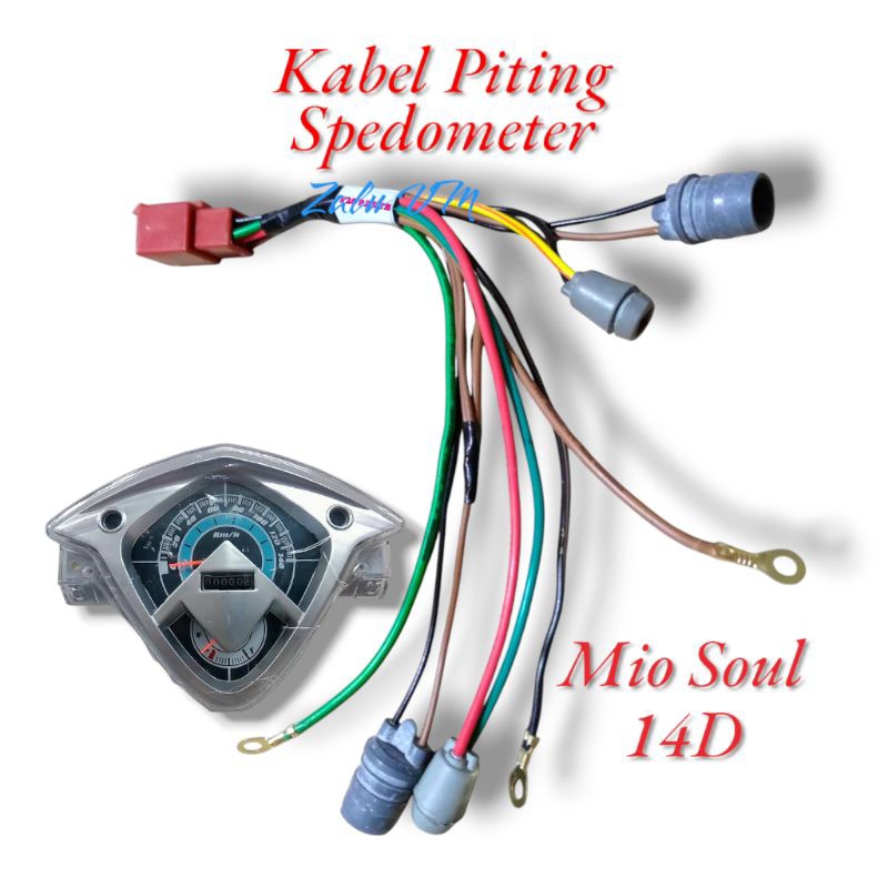 kabel soket piting lampu spidometer yamaha mio soul 14D