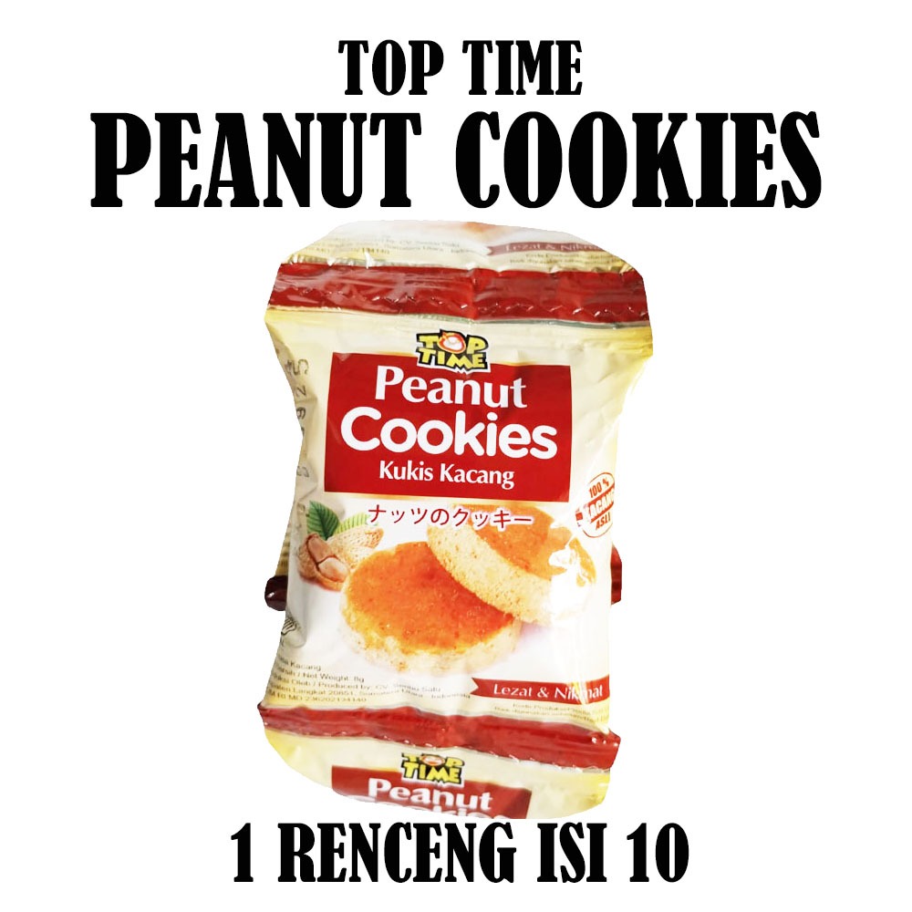 

TOP TIME KUKIS KACANG PEANUT COOKIES RENCENG ISI 10