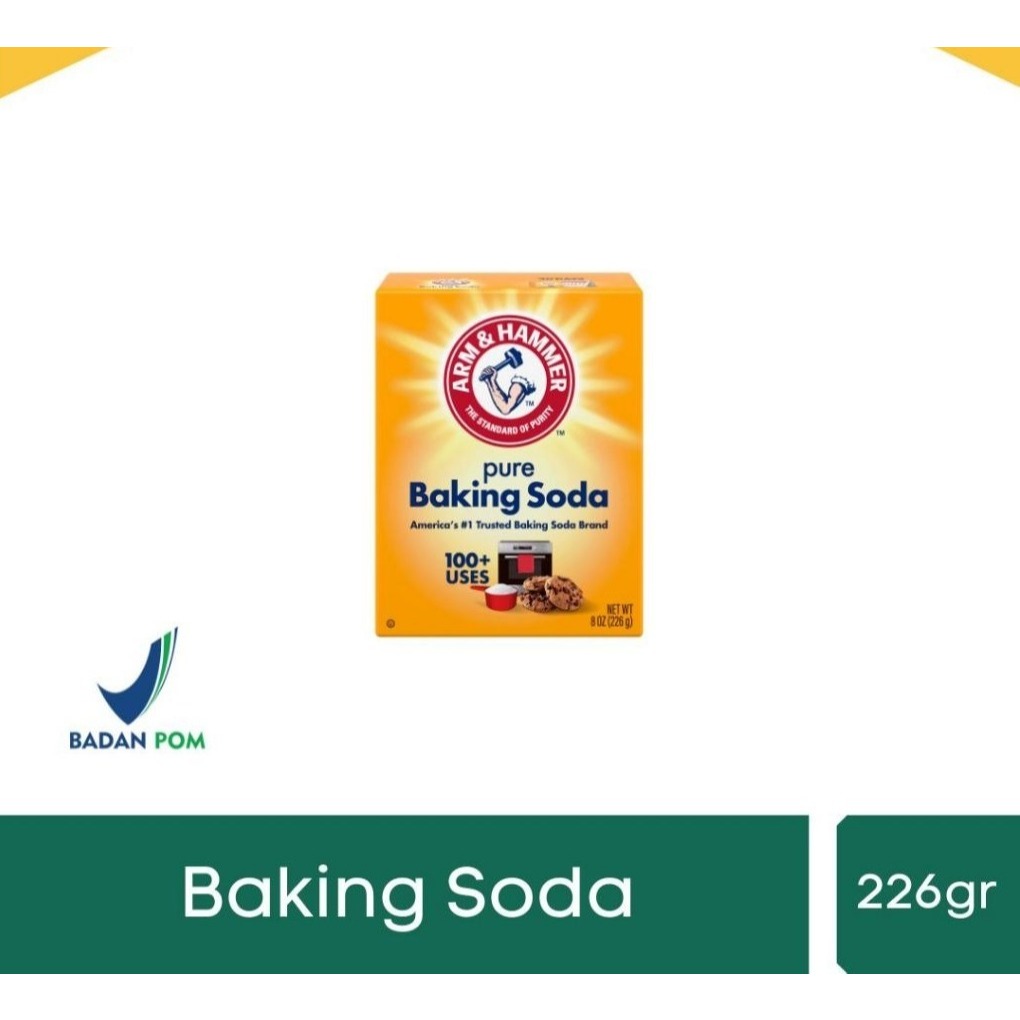 

ARM & HAMMER 226GR BAKING SODA AMAN UNTUK MAKANAN, BUAH & ALAT2 RUMAH TANGGA