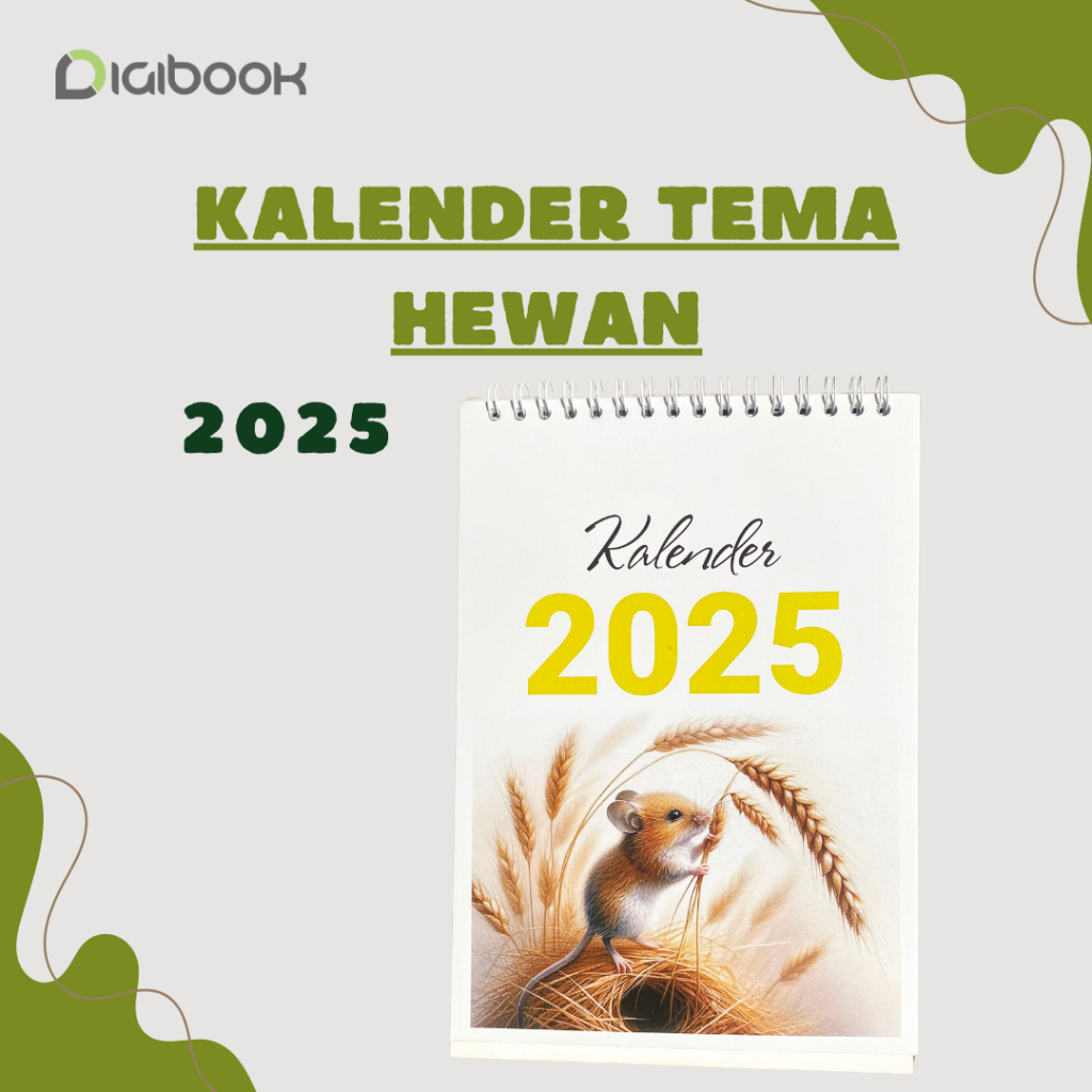 

Cetak Kalender 2025 meja - Kalender Meja | 12 lembar 1 muka | Ready tema Hewan