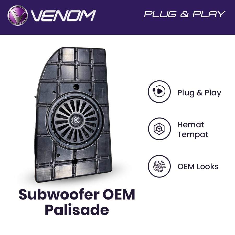 Subwoofer Aktif Venom Subwoofer Mobil Diablo Palisade OEM Looks Plug and Play