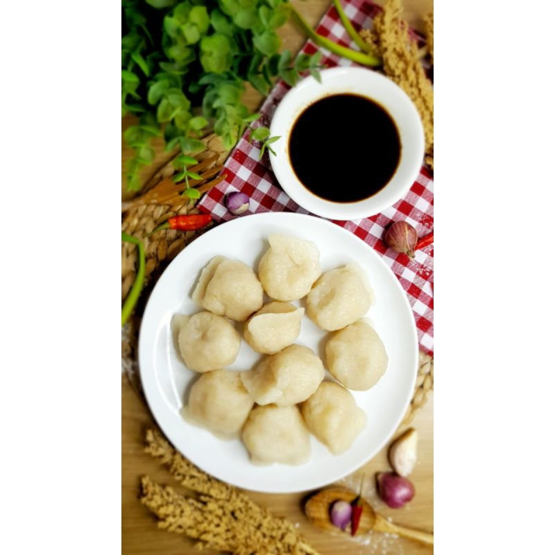 

Pempek telur kecil premium vacum isi 10 pcs