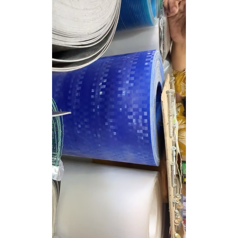 Fiber Plat Plastik Tutup Pagar Motif BAMBU  / Plastik Penutup Pagar