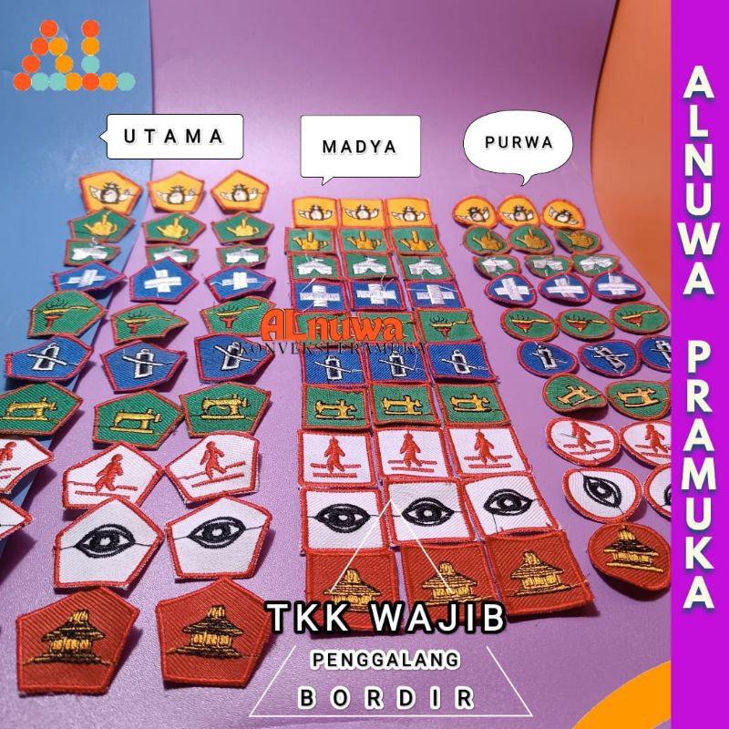 TKK Penggalang Bordir/TKK wajib penggalang Lengkap