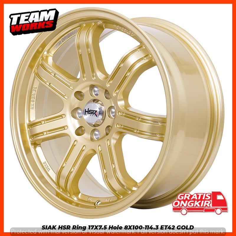VELG MOBIL RING17 HSR SIAK GOLD UNTUK SIRION CITY CIVIC VIOS YARIS PELEK R17