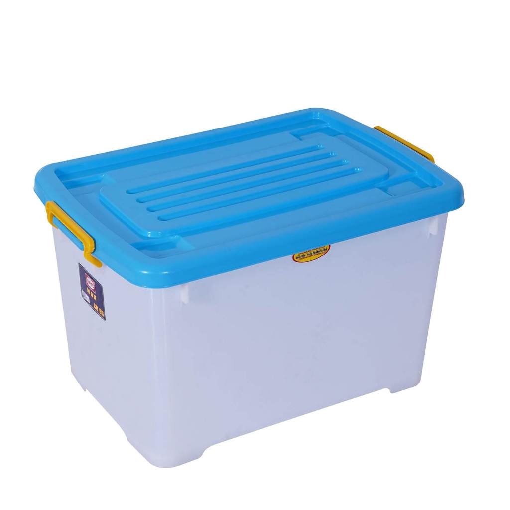 Shinpo 114 Container Max Box Plastik CB 95 Liter Dengan Roda CB95 Kotak Kontainer Tempat Penyimpanan