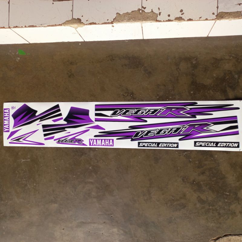 Sticker striping lis motor yamaha vega r lama custom model fiz r limited spesial edition custom mala