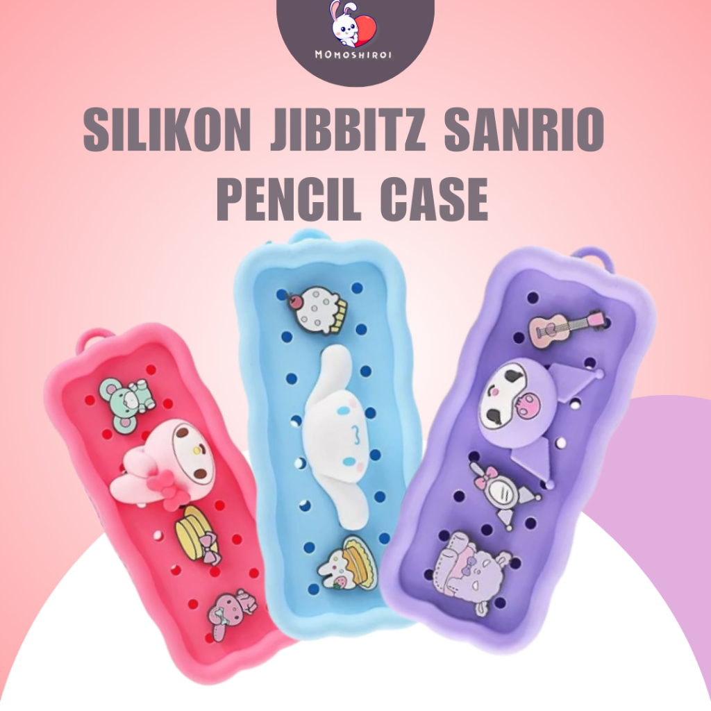 

Kotak Pensil Silikon Jibbitz Sanrio Pensil Case Kartun Tempat Pensil Jibbitz Karakter Lucu Sanrio Kuromi Cinnamnoroll