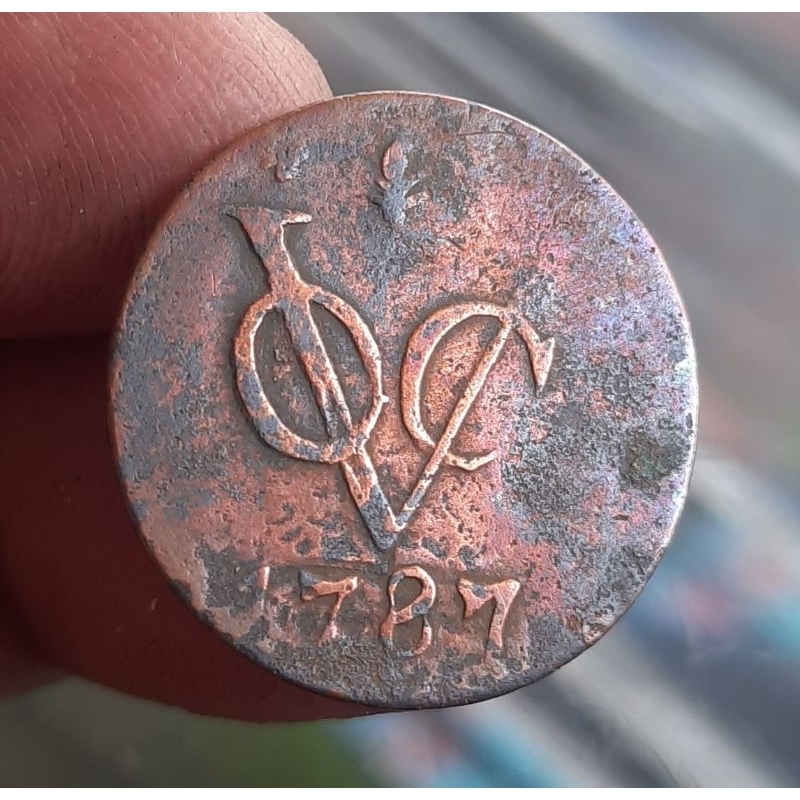 KS156 Koin Voc 1 Duit Gelderland 1787