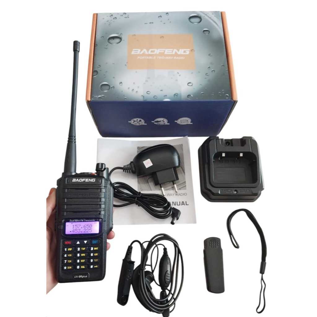 HT BAOFENG TAHAN AIR POWER DAN BATERAI BESAR UV9R PLUS