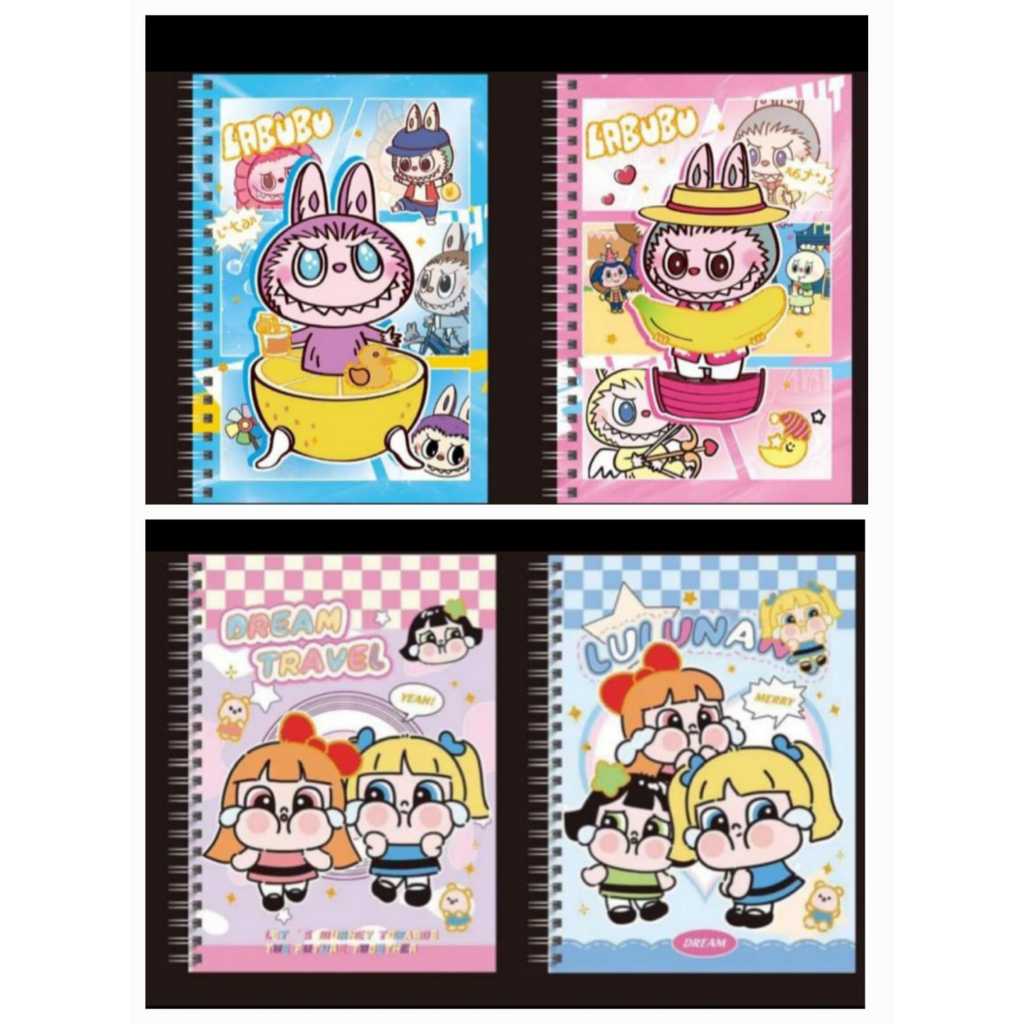 

Buku Tulis Book Diary Spiral A5 Fancy Labubu Power Puff Girl 2121-104 2121-100