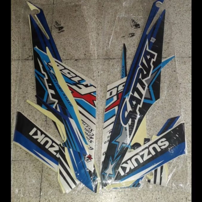 striping list stiker satria fu 150 fl satria fu 2014 facelift bintang ready stok