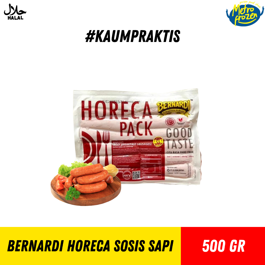 

Bernardi Horeca Sosis Sapi 500gr