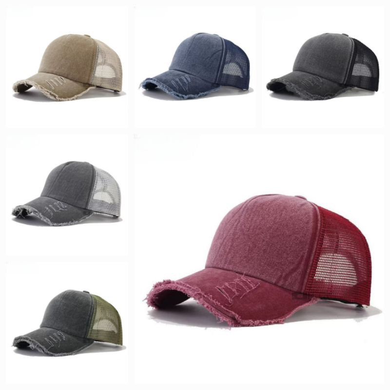 TOPI TRUCKER JARING PREMIUM MODEL SOBEK-SOBEK