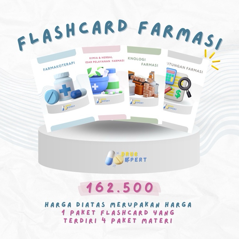 KODE I5X READY STOCK FLASHCARD OF PHARMACY ED 2 FLASHCARD FARMASI DRUG EXPERT