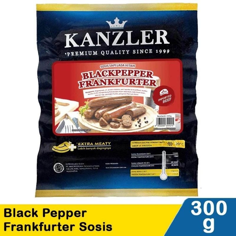

Kanzler Black Pepper Frankfurter Sausage 300 Gram
