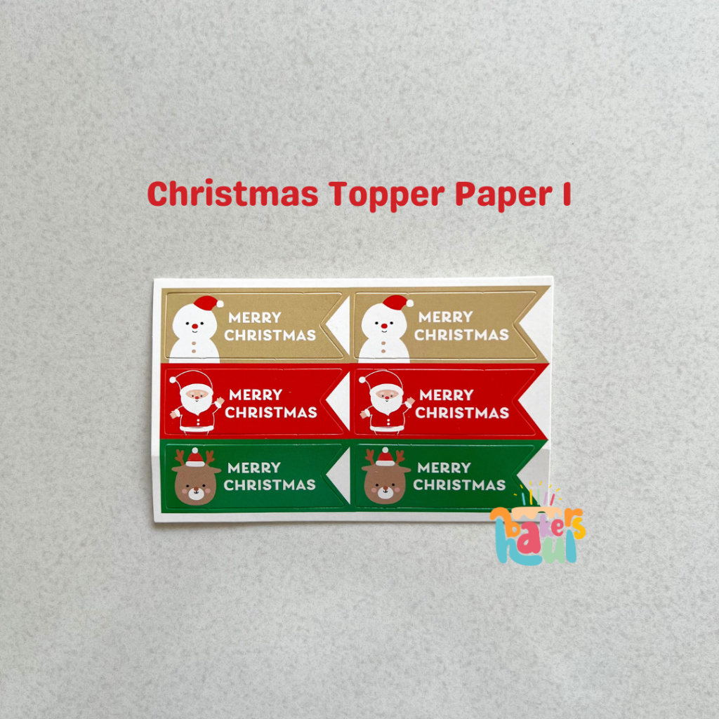 

Topper Kertas Natal / Topper Christmas / Xmas Topper Cake / Topper Paper Cake / Paper Cake Topper / Topper Kue Natal / Topper Kue Balon Natal / Tusukan Kue Natal / Hiasan Kue Natal / Paper Topper Xmas / Topper Kue Korea / Cake Decoration Christmas