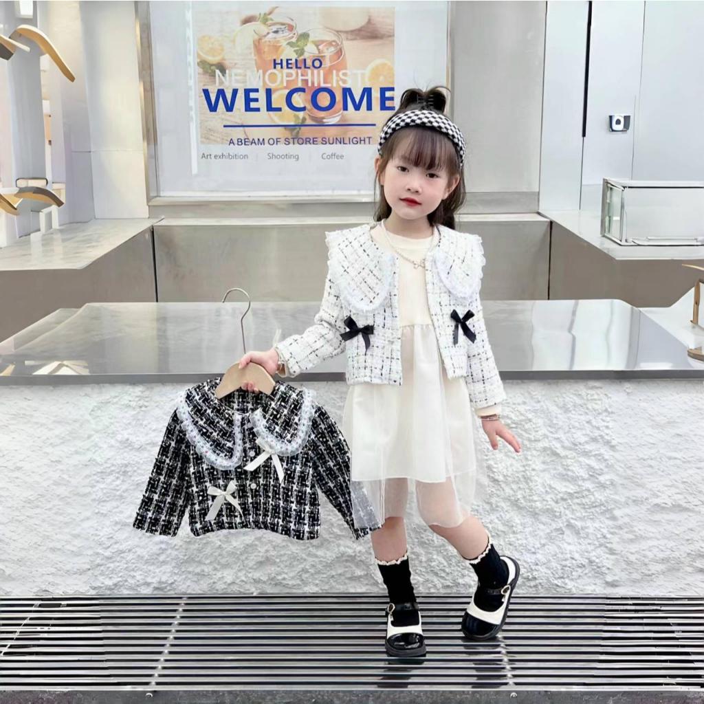 Dress Rompi Fashion/Dress Anak Perenpuan Import/Baju Gaun Pita Renda Rompi/Dres Set 2In 1 Cantik