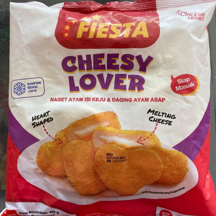 

Nugget Keju/Cheesy Lover FIESTA 400 gram