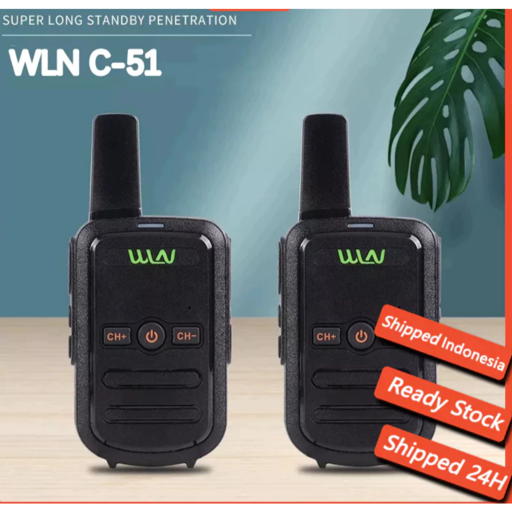 WLN C-51 Walkie Talkie Pouch Mini HT WLN C51 Two Way Radio 16 Channel UHF