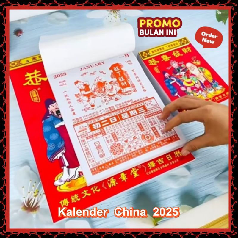

Kalender Harian Sobek China 2025 (Uk : Kecil, Sedang & Besar)