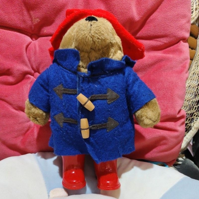 boneka teddy Paddington kostum pakai sepatu boot ori