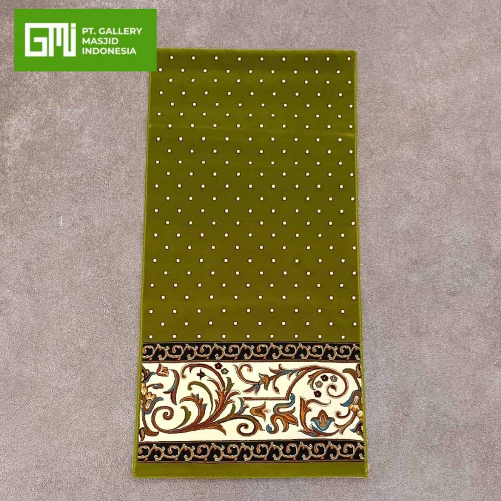 PT. GMI - Karpet Masjid Tebal Dan Empuk Merk Solomon Warna Hijau / Karpet Masjid Import Iran
