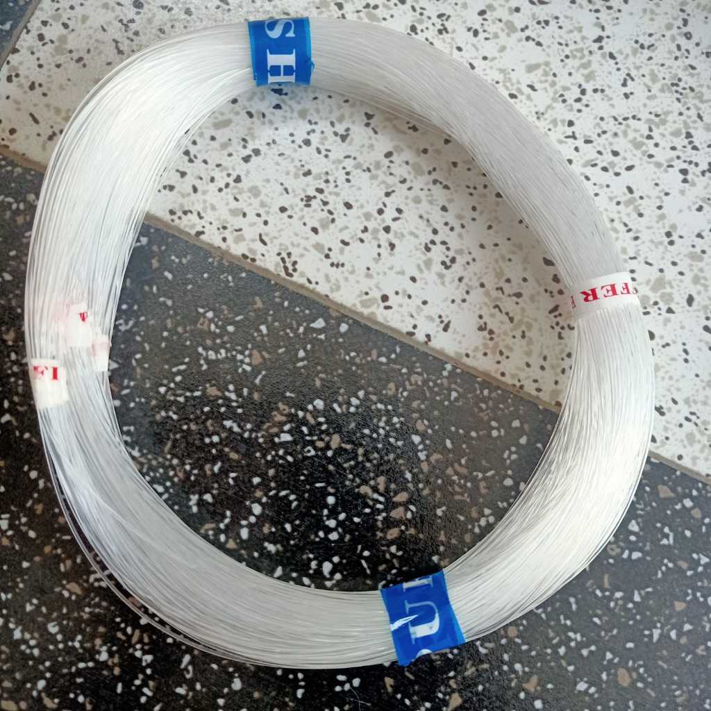 (1 Roll ) No.700 Tali Senar Pancing Eceran / Senar Pancing Putih / Senar Nelayan