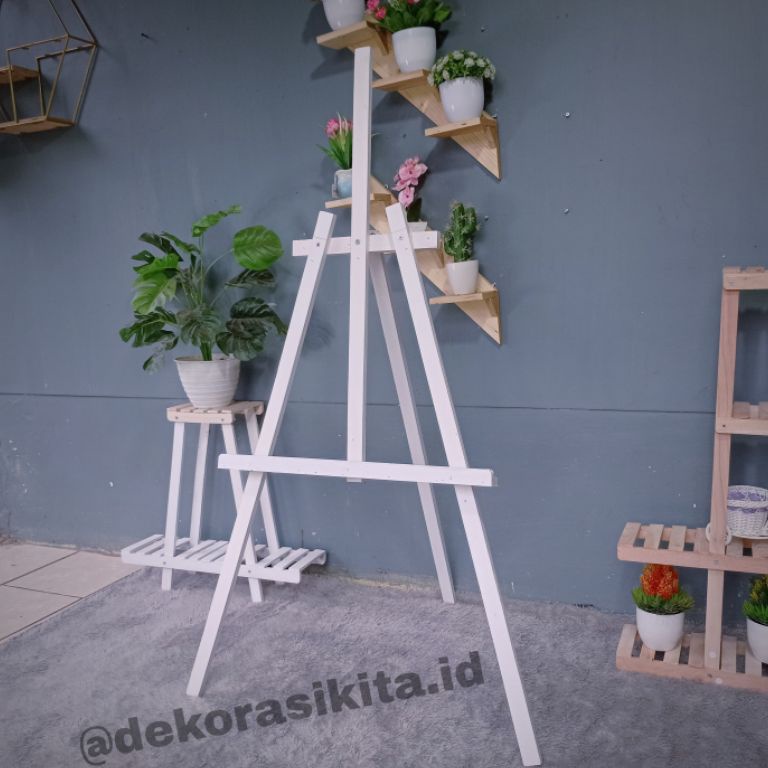 

KODE O53G Stand fotoStand AkrilikStanding FrameStand weddingStand Bingkai Kayueasel
