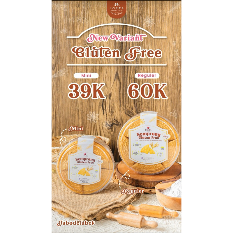 

new varian !!! Rasa baru Loves Semprong Gluten Free