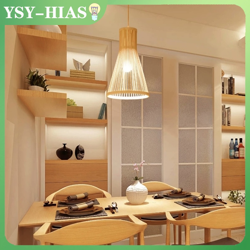 Lampu Gantung Restoran Lampu Gantung Log Kreatif 3 Warna Lampu Kamar Tidur Kayu Nordic Lampu Gantung