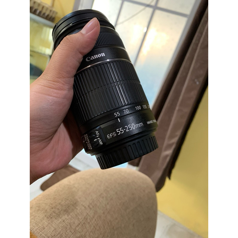 LENSA EOS CANON TELE EFS 55-250mm IS LENSA ZOOM CANON