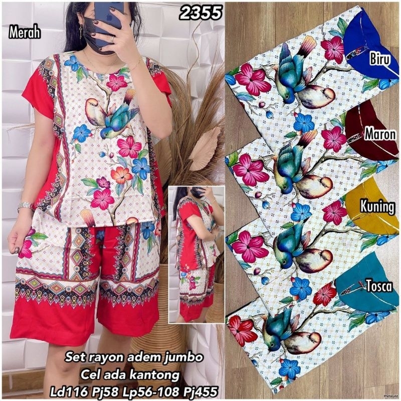 WAJIB TANYA STOCK DULU setelan katun celana pendek setelan katun rayon baju tidur batik  bahan katun