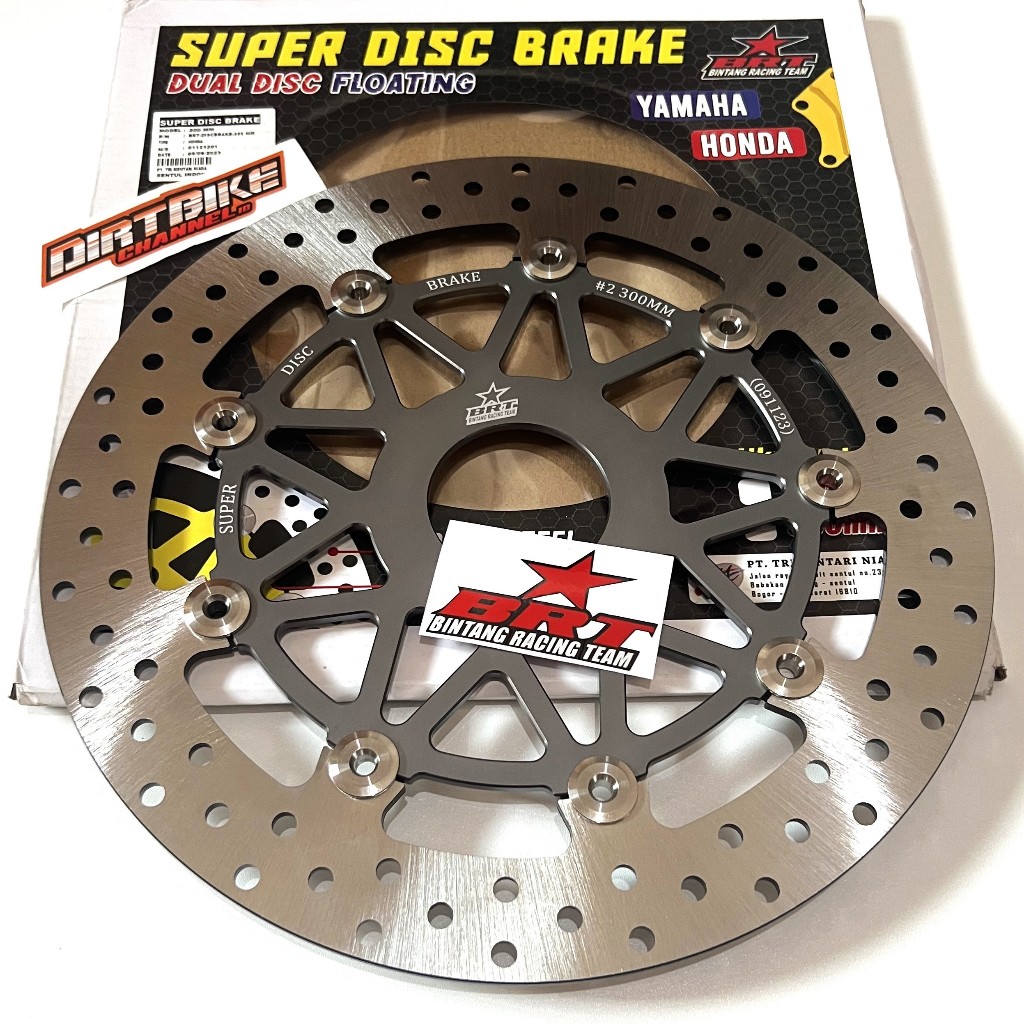 SUPER DISC BRAKE Piringan Cakram BRT 260 300 MM UNIVERSAL HONDA YAMAHA JUPITER BEAT VARIO GENIO MIO
