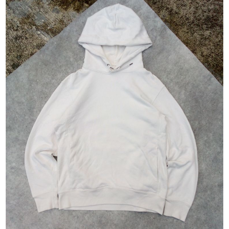 Hoodie UNIQLO white second original