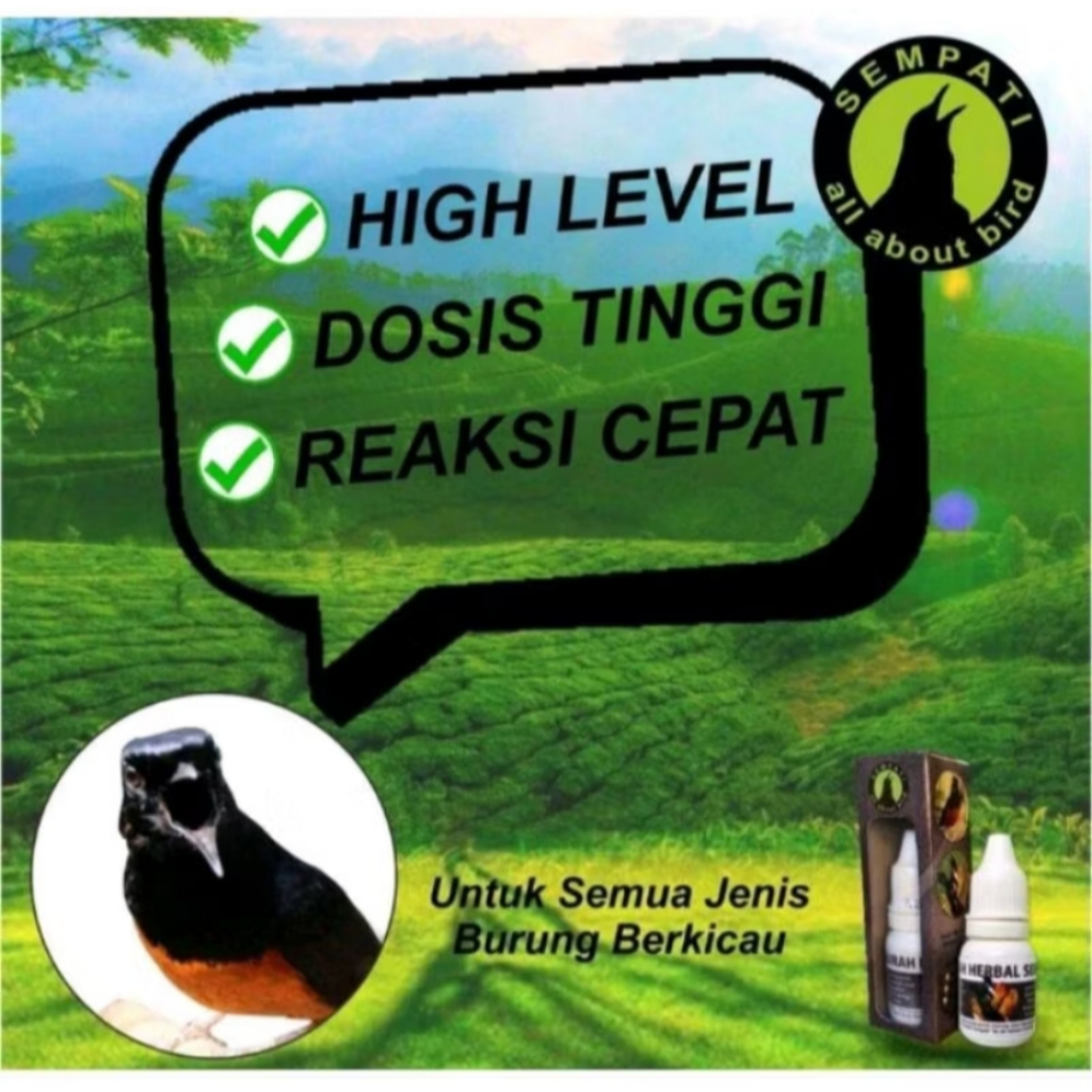 OBAT GURAH BURUNG SEMPATI untuk murai kacer lovebird dll
