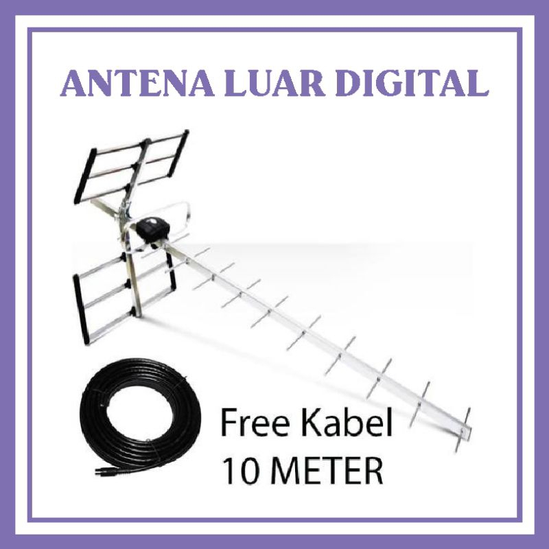 Antena TV digital / Antena TV luar include kabel