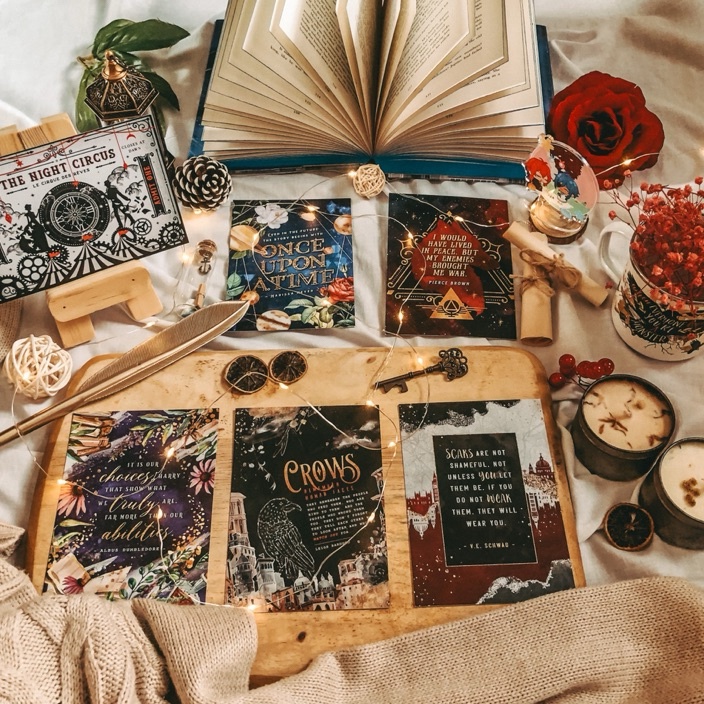 

Terbaik RAVENPOST x Stellabookishart Postcard The Nht Circus Erin Morgenstern Once Upon a Fairytale Red Rising The Lunar Chronicles ACOTAR Art Print Post Card Kartu Posr