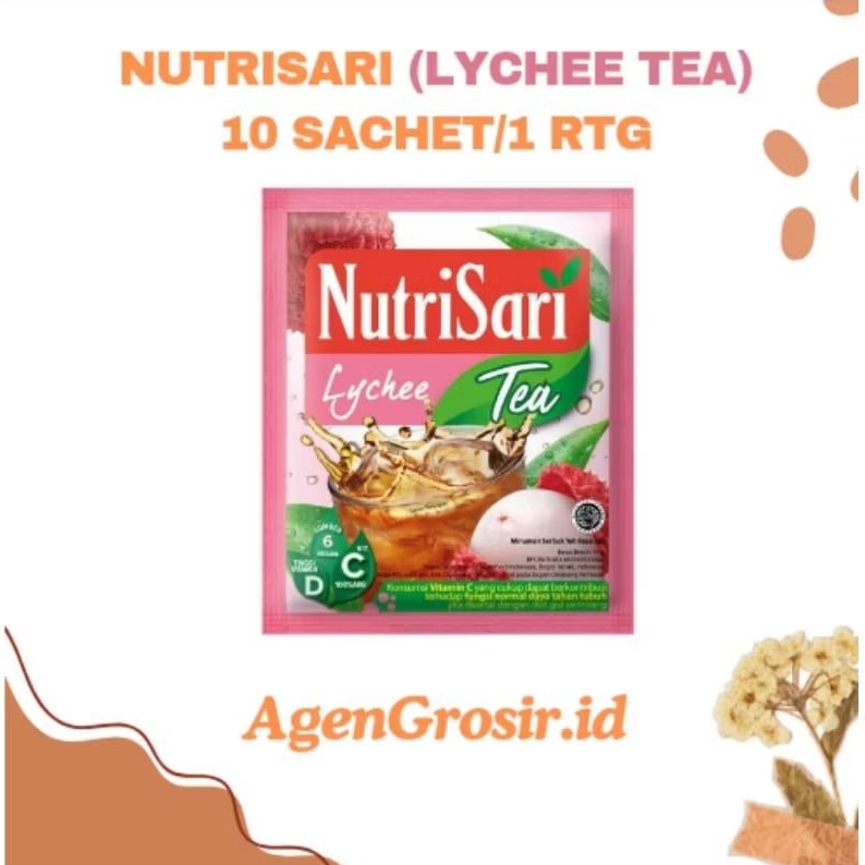 

A Grosir - Nutrisari Lychee Tea 10 Sachet/ 1 rtg