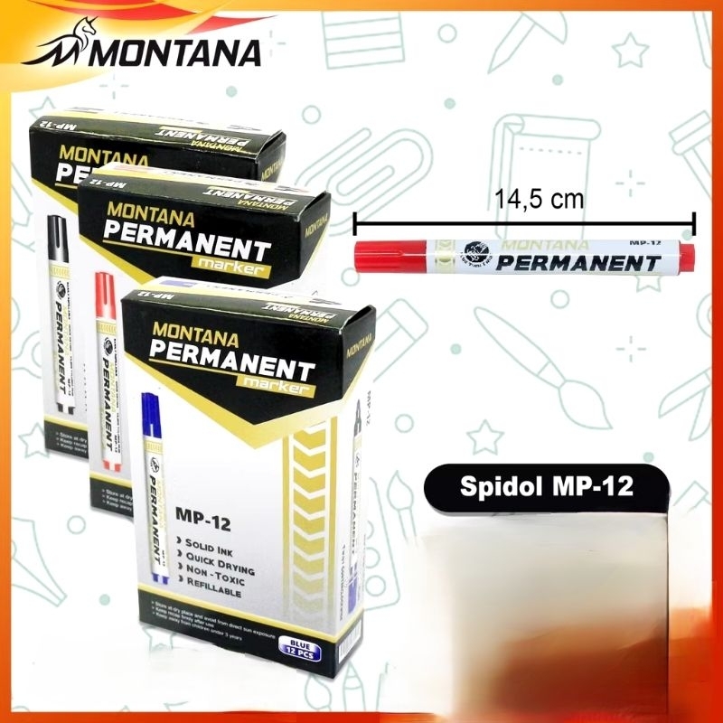 

1 pcs spidol MP-12 permanent